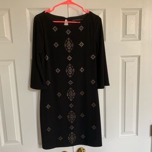 Embellished black dress